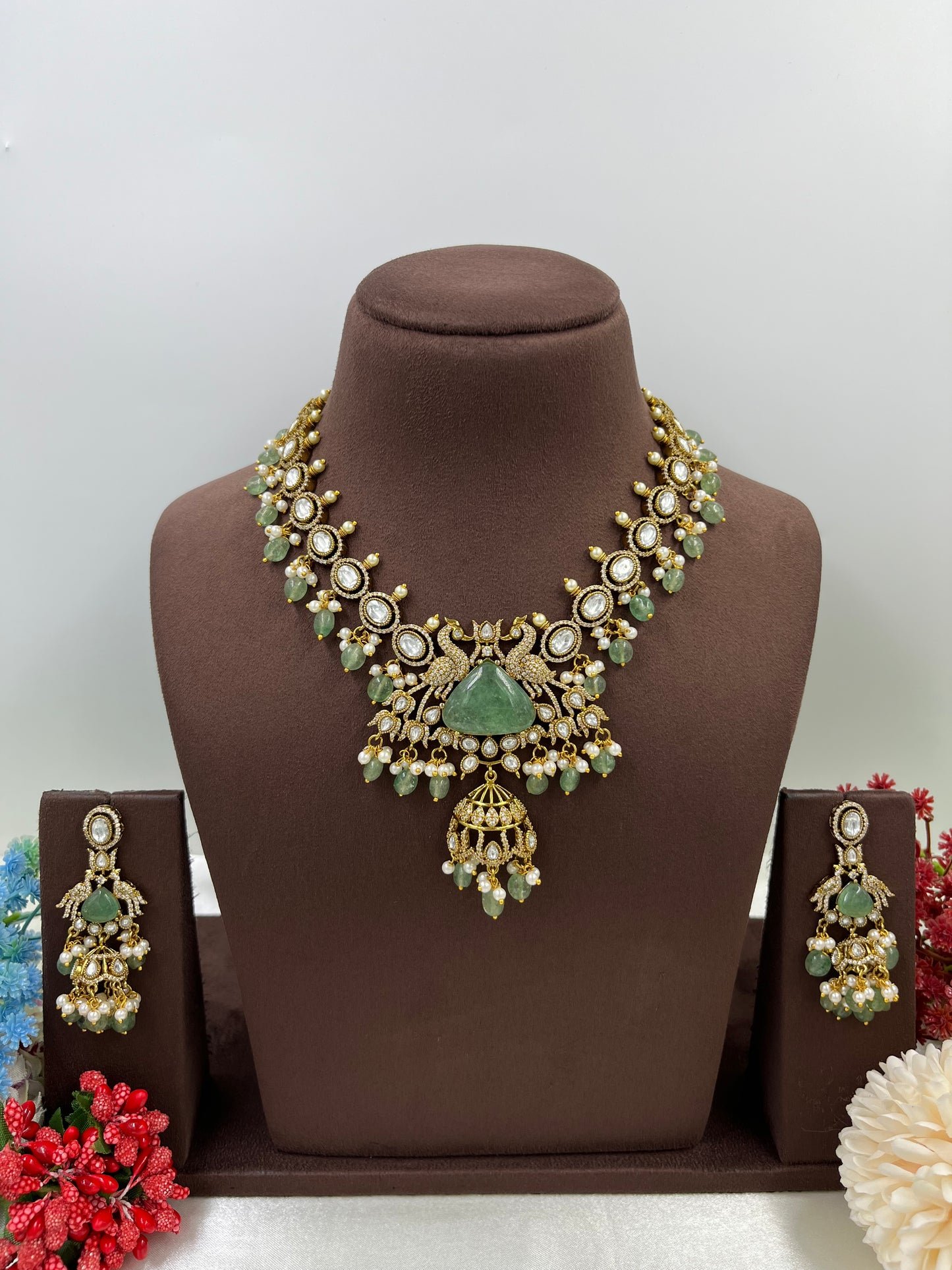 Alankara Granite Victorian Necklace