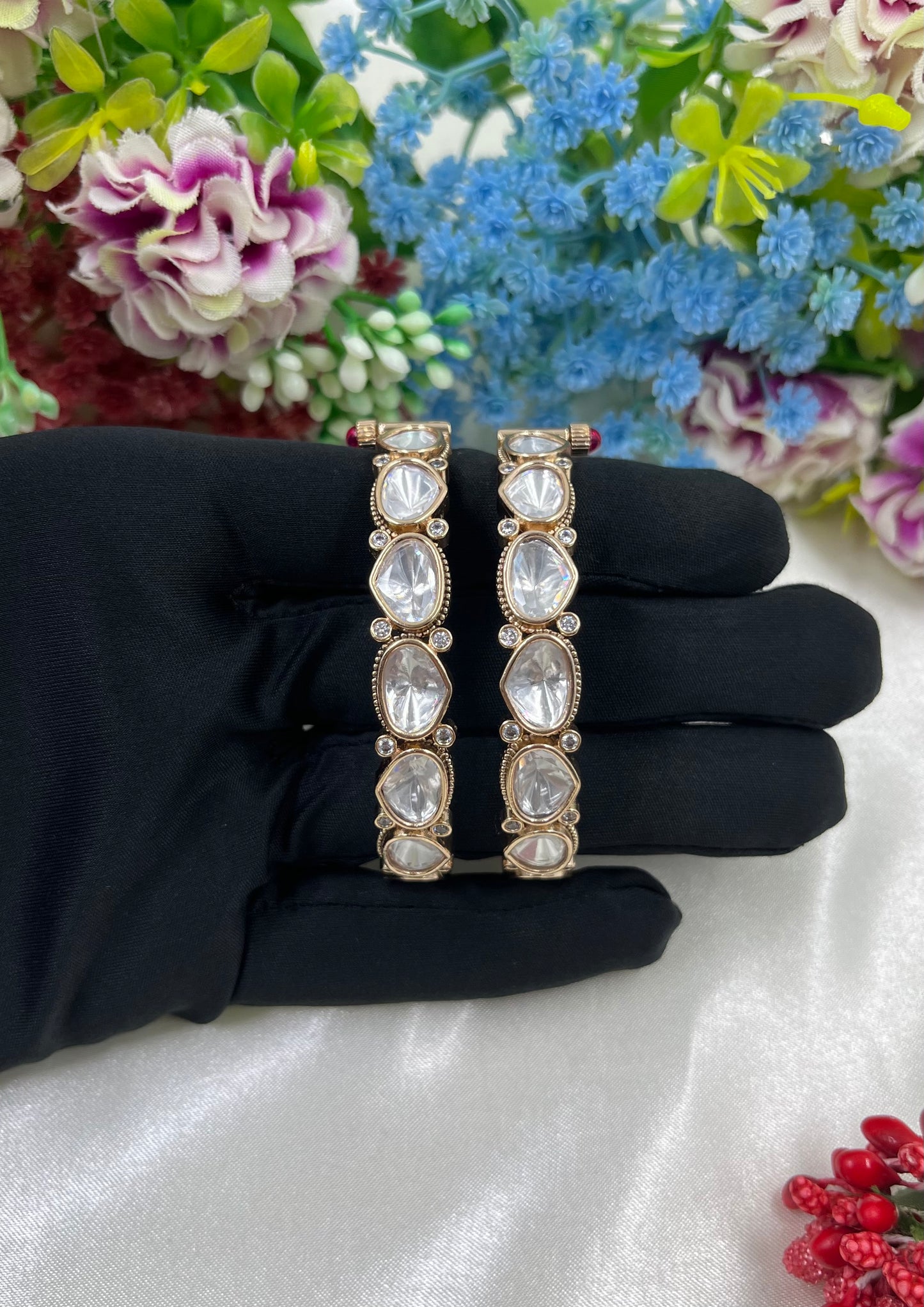 Mayra Premium Moissanite Bangles [Openable]
