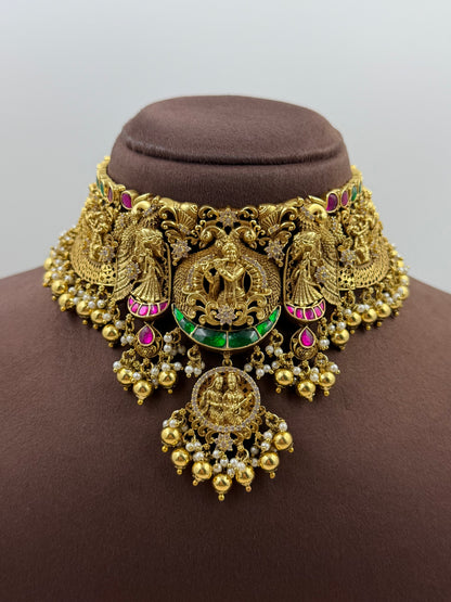 Krishna Leela Traditional Choker Necklace Set