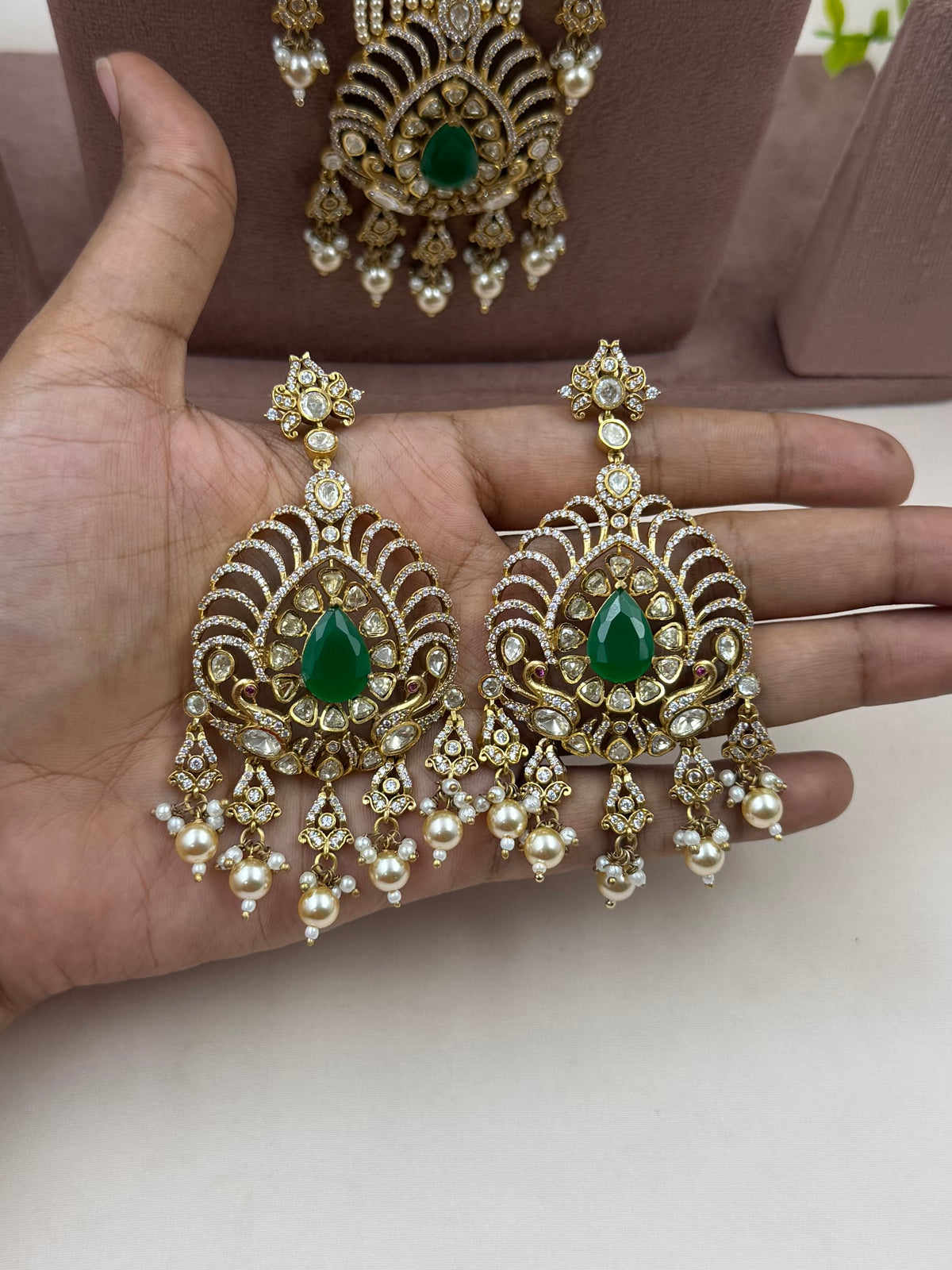 Anupama Royal Mayura Long Necklace Set