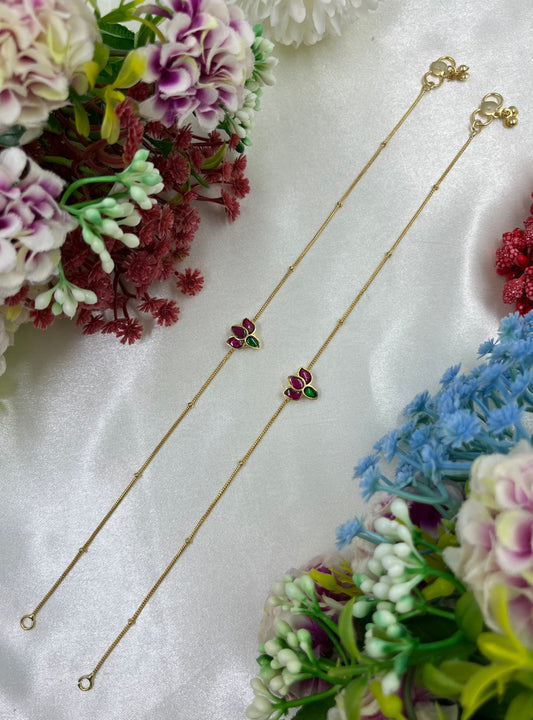 Alka Pachi Kundan Anklet