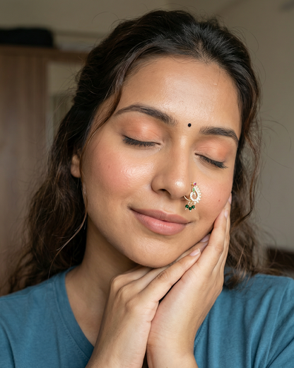 Dhriti Moissanite Nose Ring
