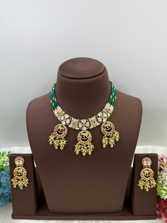 Sanvi  Heritage Premium Moti Necklace