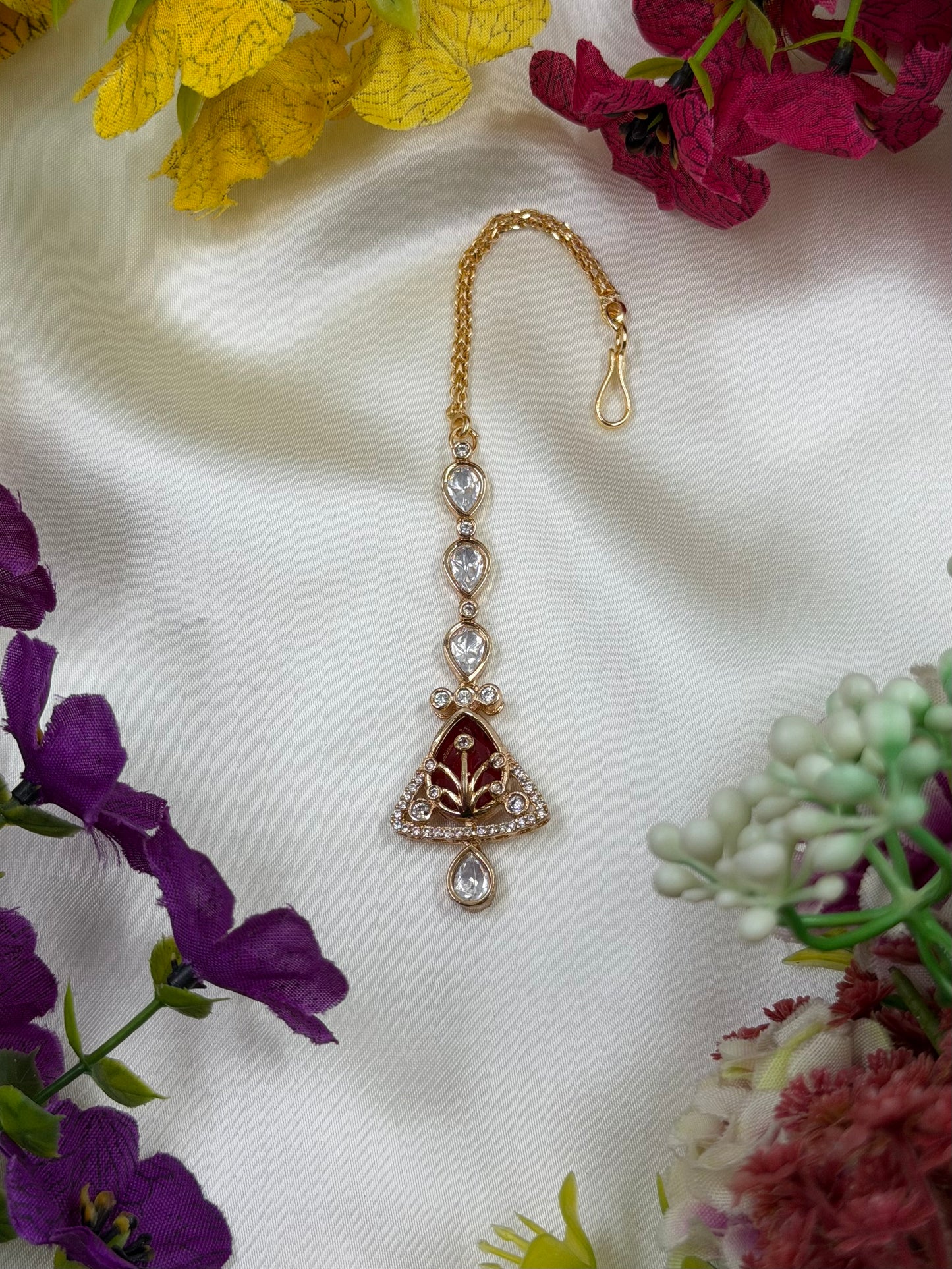 Vandana Moissanite Mang Tika
