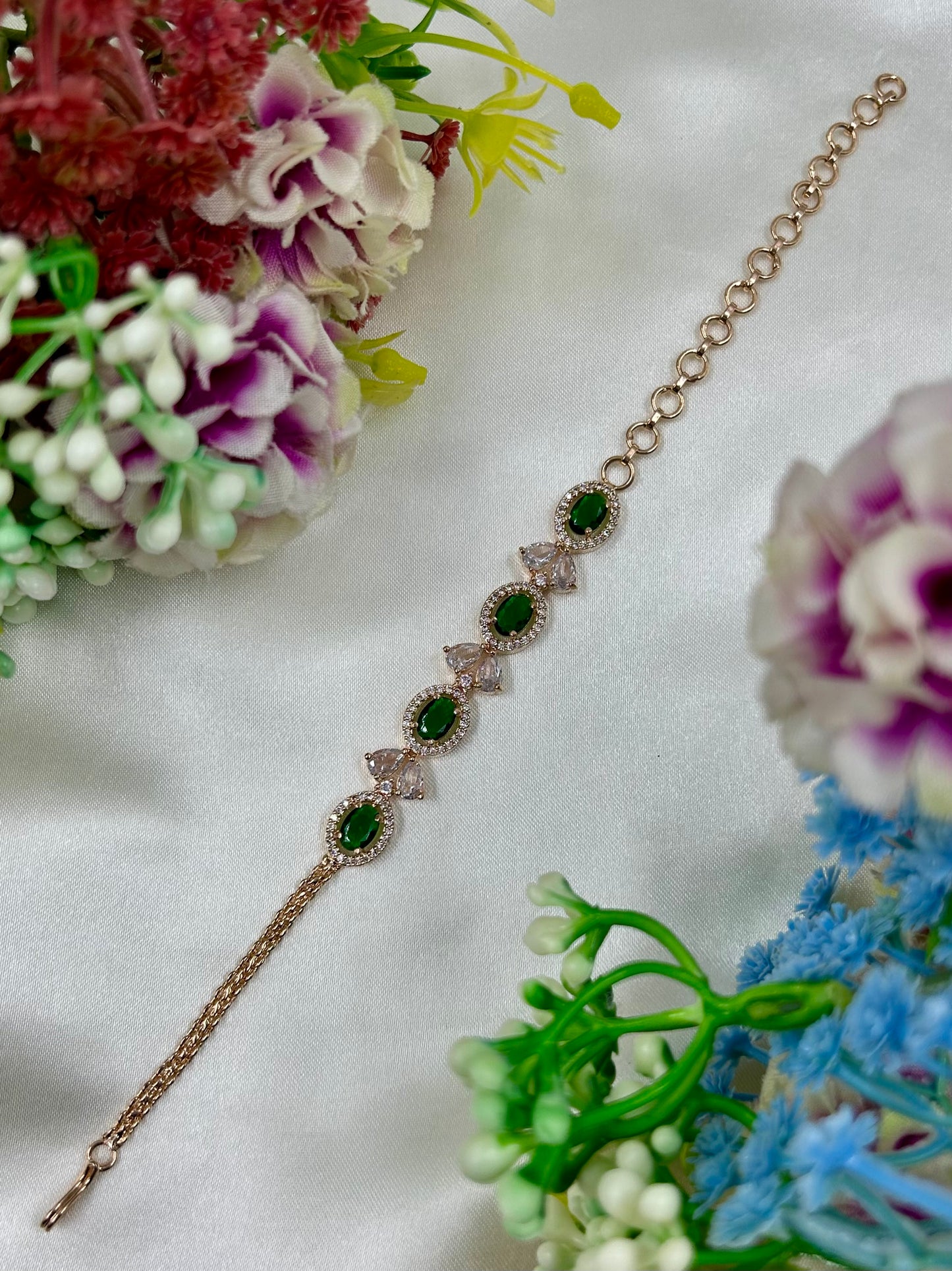 Vidya Moissanite Bracelet (Adjustable)