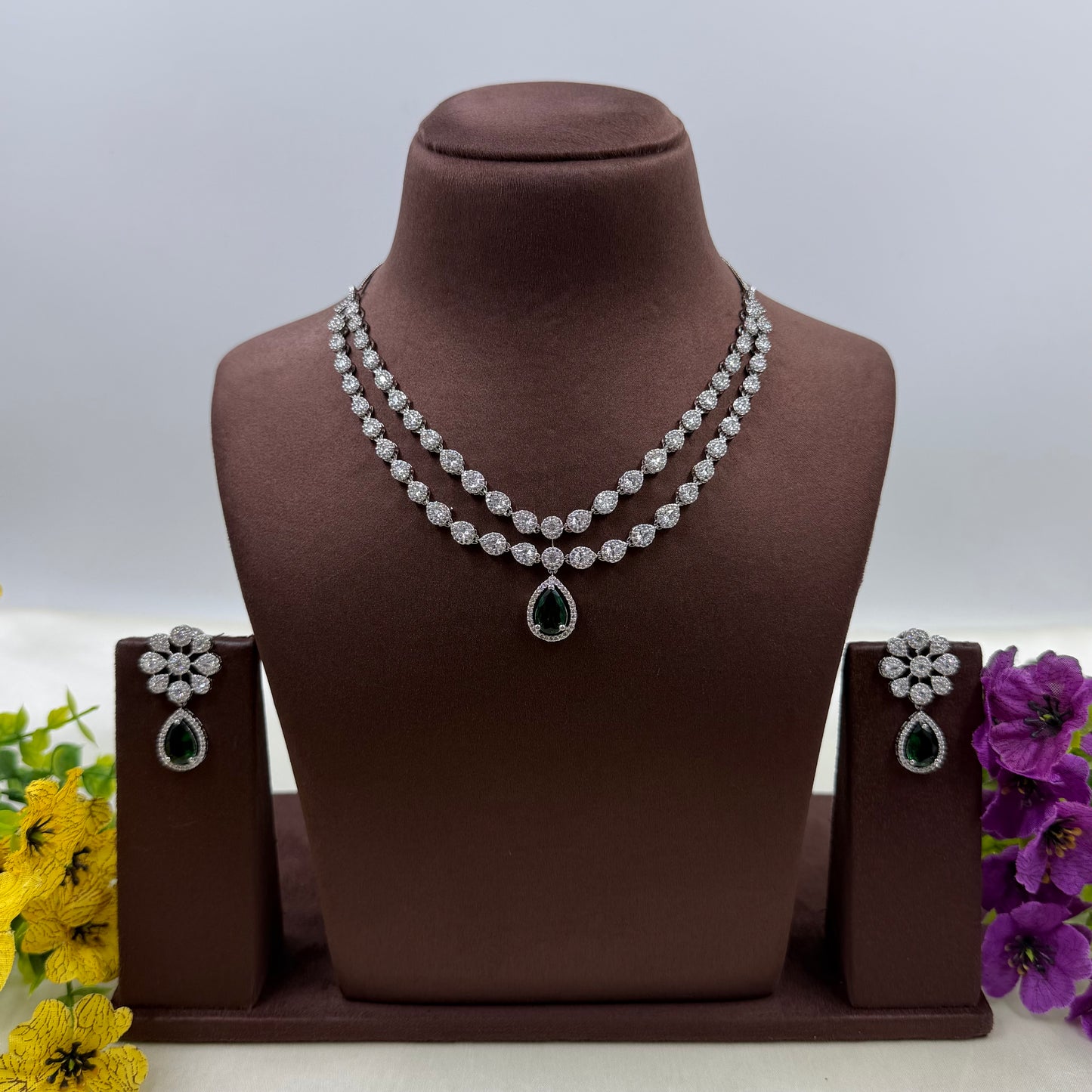 Aarohi American Diamond Delicate Necklace
