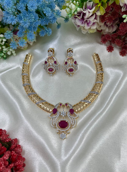 Gowri Traditional Micro Gold Necklace