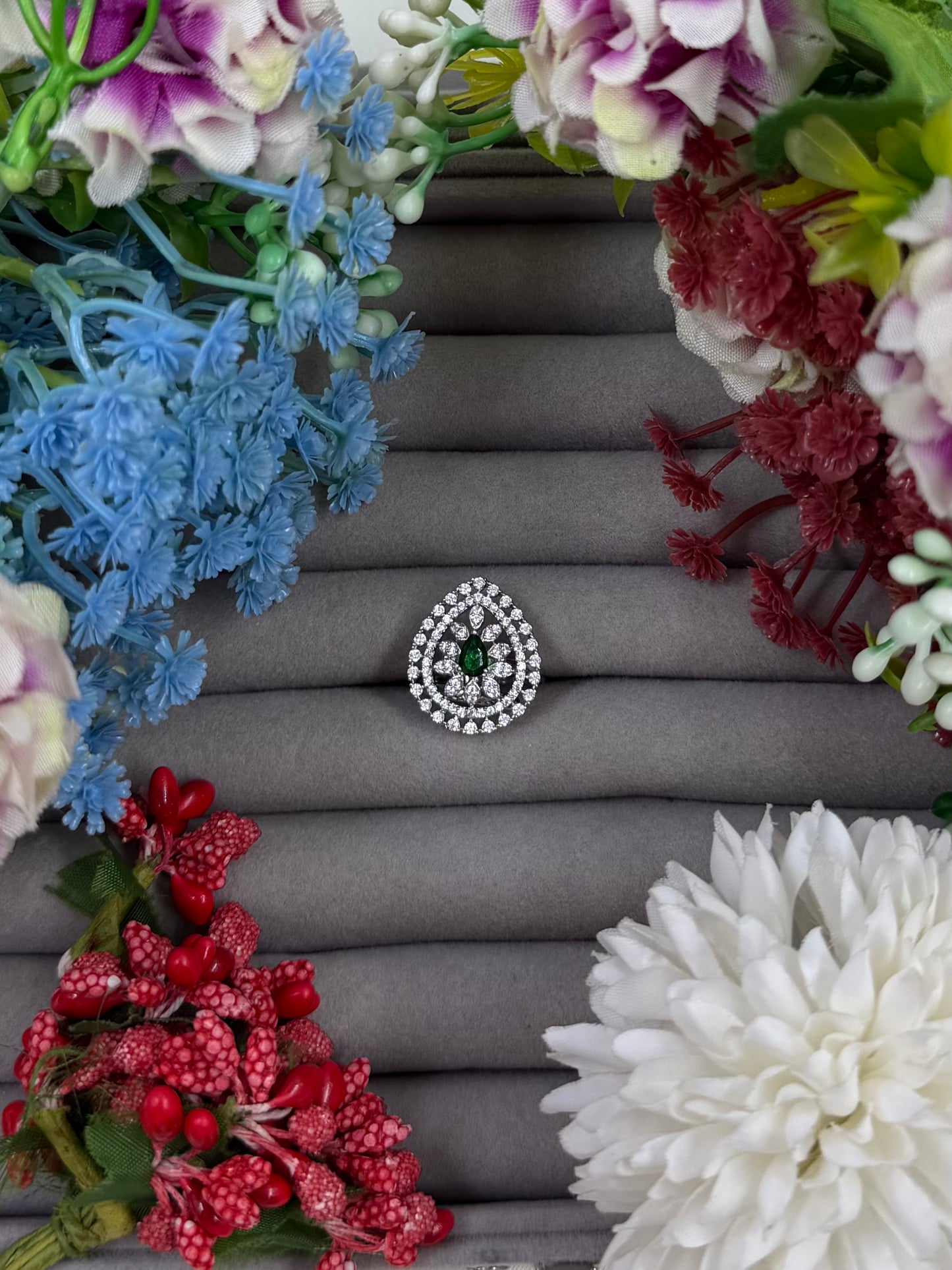 Alyvia American Diamond Ring (Adjustable)