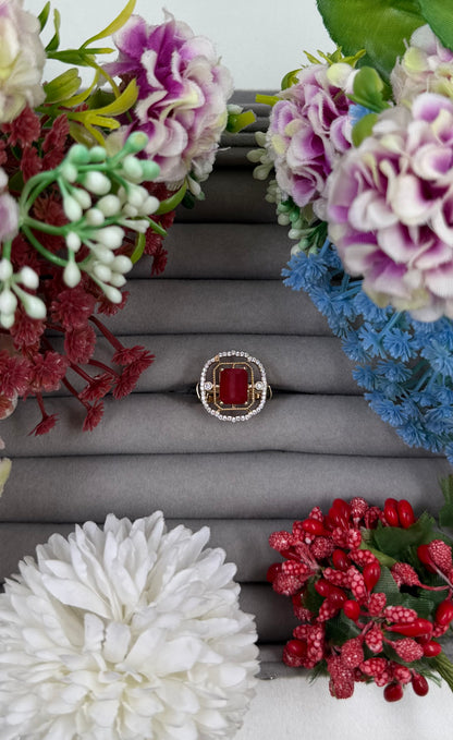 Aaratrika American Diamond Ring (Adjustable)