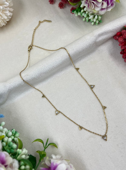 Premium Gold Diamond Necklace