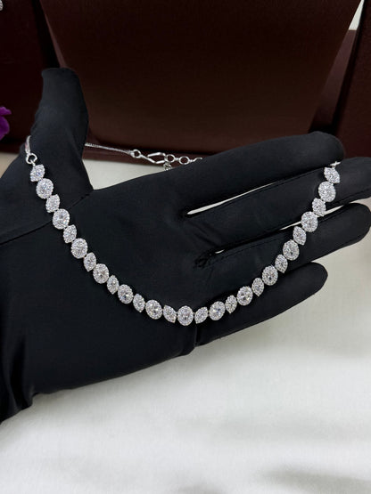 Alyssa American Diamond Delicate Necklace