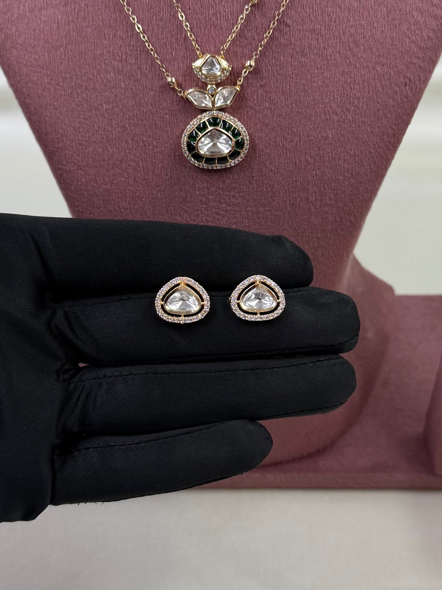 Mayuri Moissanite Chain Pendant
