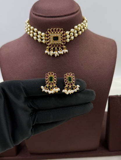 Tulika Traditional Choker Necklace Set