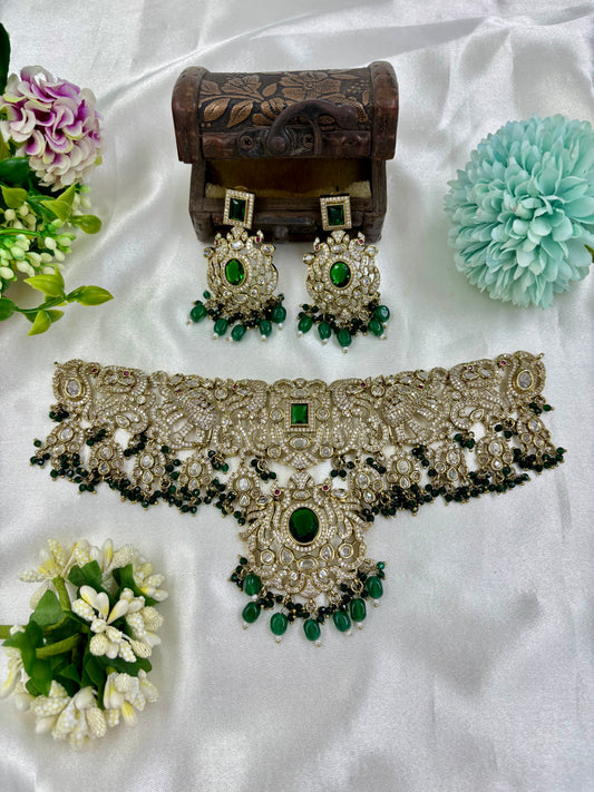 LORA PREMIUM VICTORIAN CHOKER NECKLACE SET