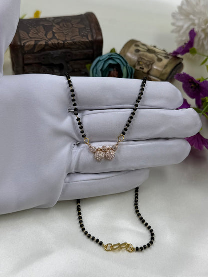 Dangling Cluster Rose Gold Mangalsutra