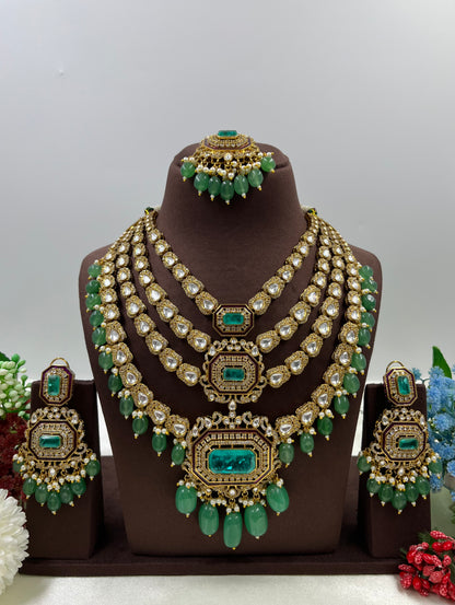 Nisha Semi Long Necklace Set