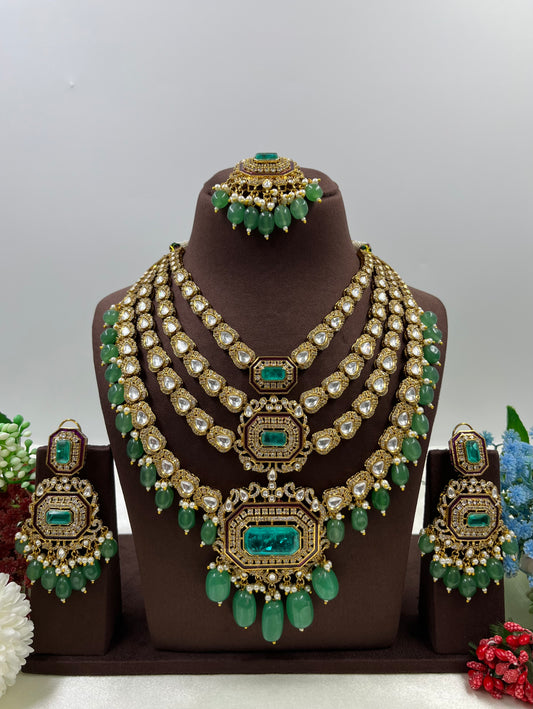 Nisha Semi Long Necklace Set