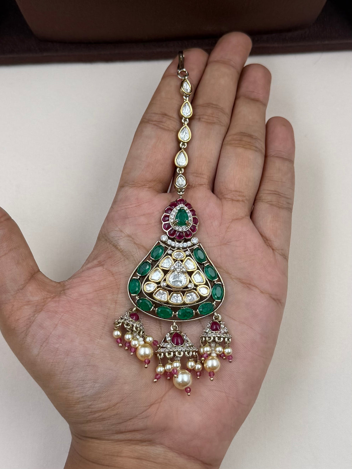 Utkarsha Victorian Moissanite Choker Necklace Set
