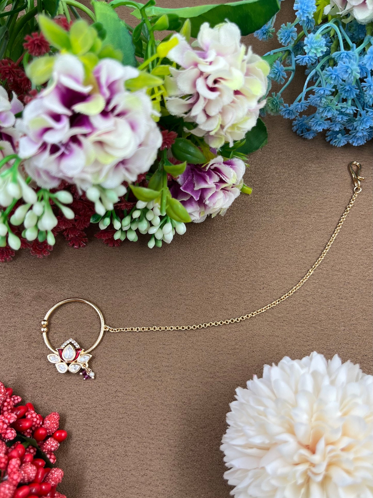 Dhriti Moissanite Chan Nose Ring