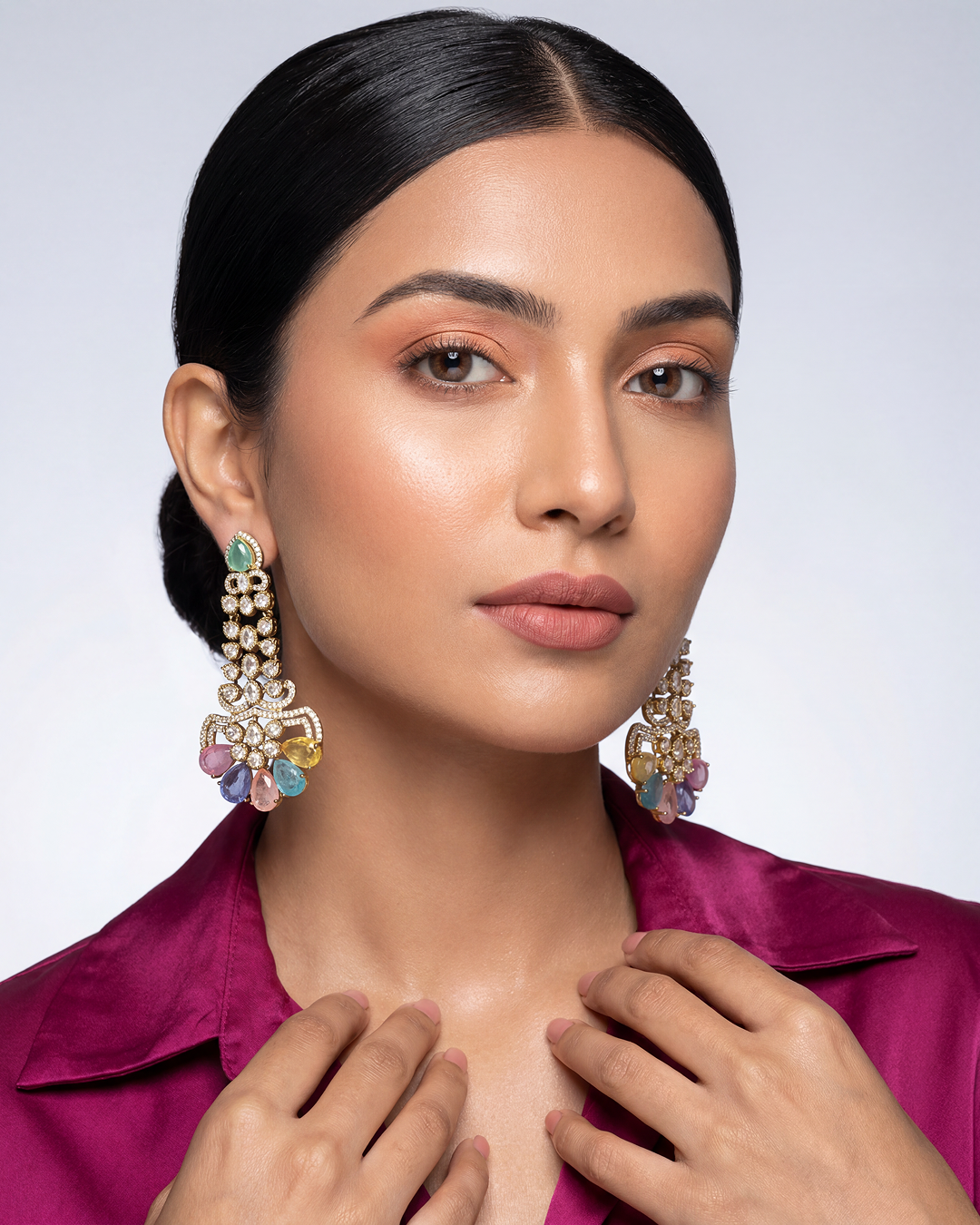 Maria Victorian Moissanite Earring