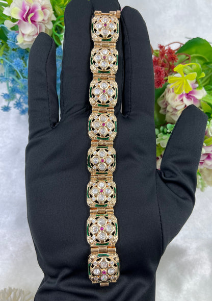 Suhani Moissanite Kundan Bracelet