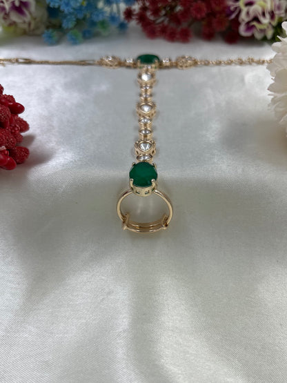 Noor Moissanite Premium Hath Panja (One pis)