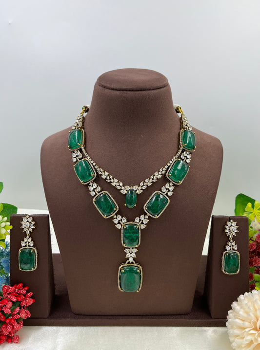 Anamika Doul Layer Victorian Premium Kundan Necklace