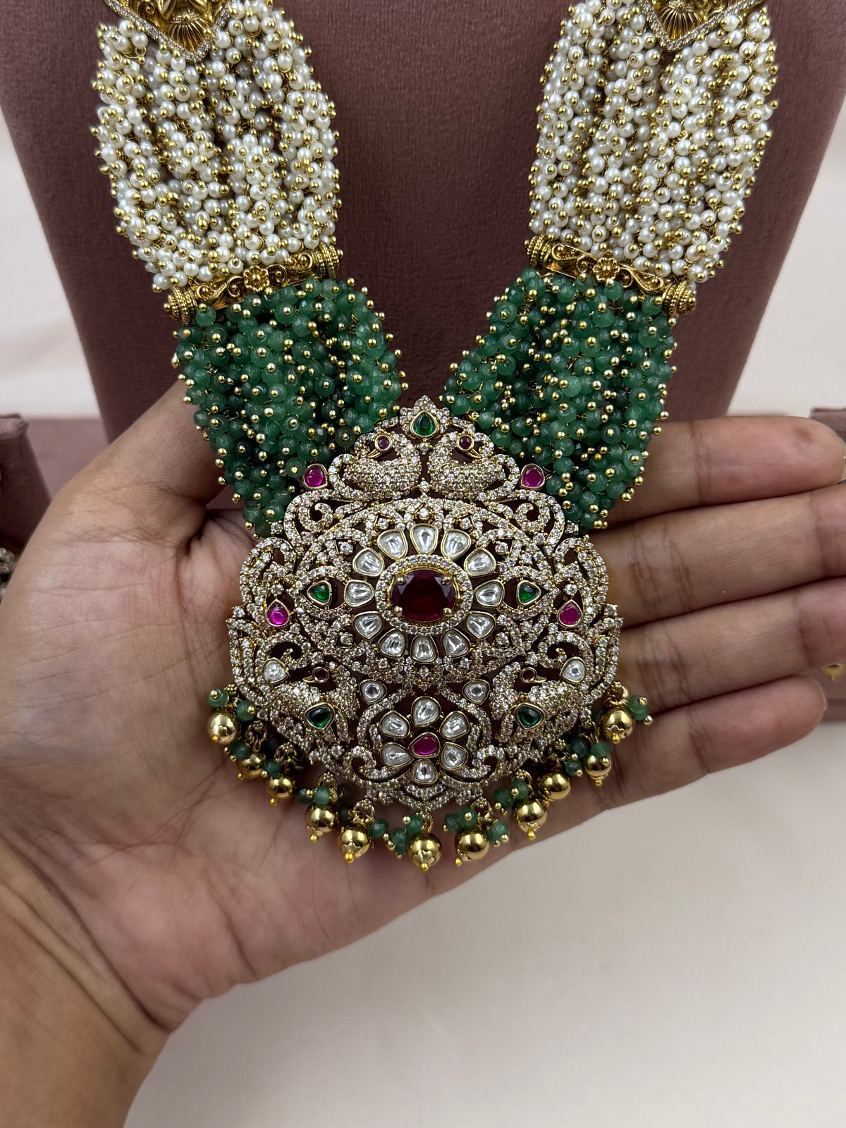 Nirupama Traditional Long Necklace Set