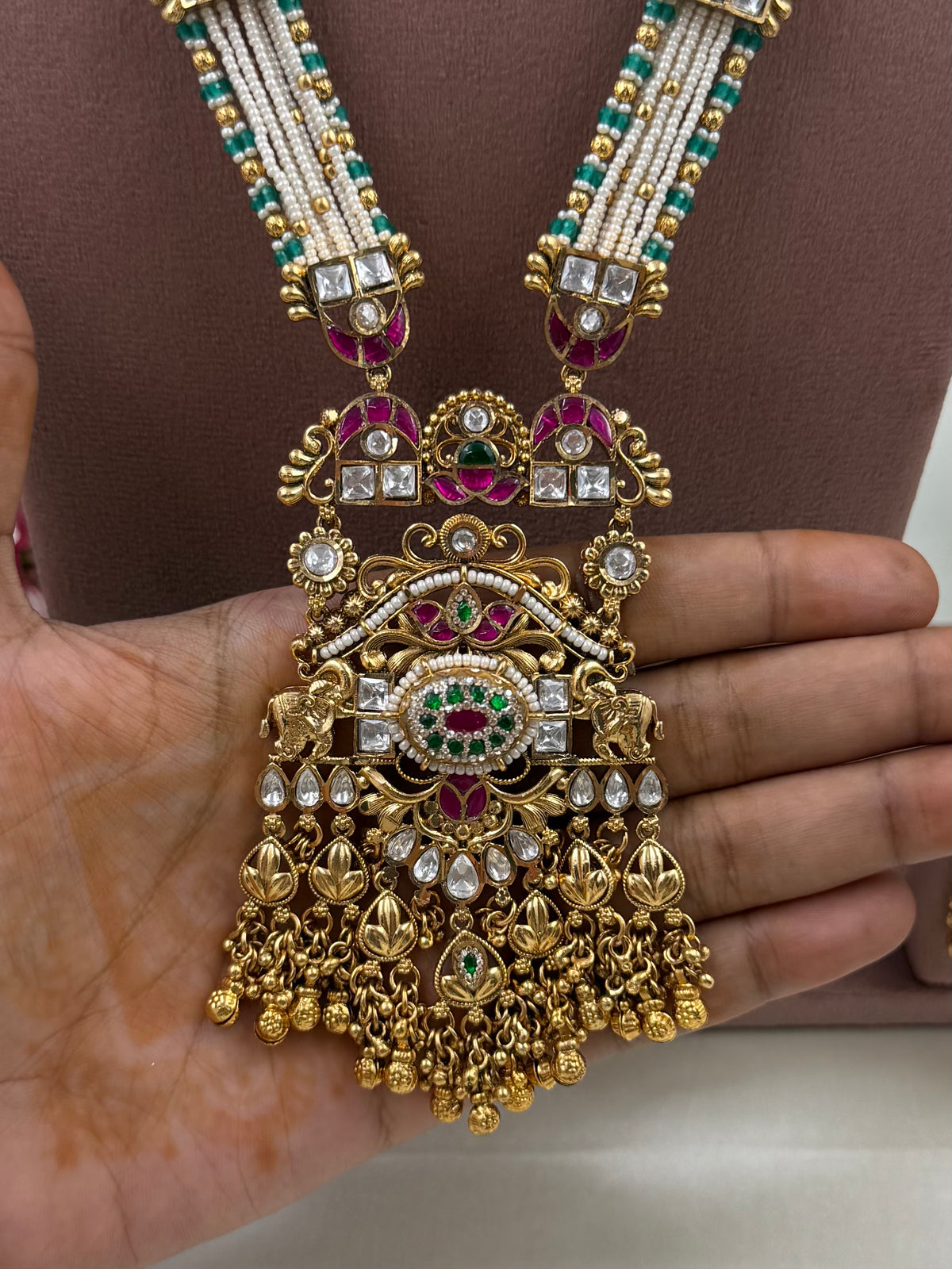 Aparna Heritage Chorski Combo Necklace Set