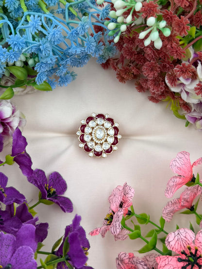 Rinky Moissanite Ring (Adjustable)
