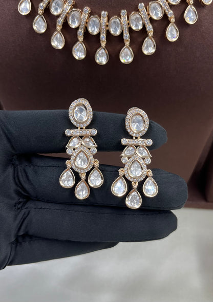 Ria Moissanite Drops Necklace