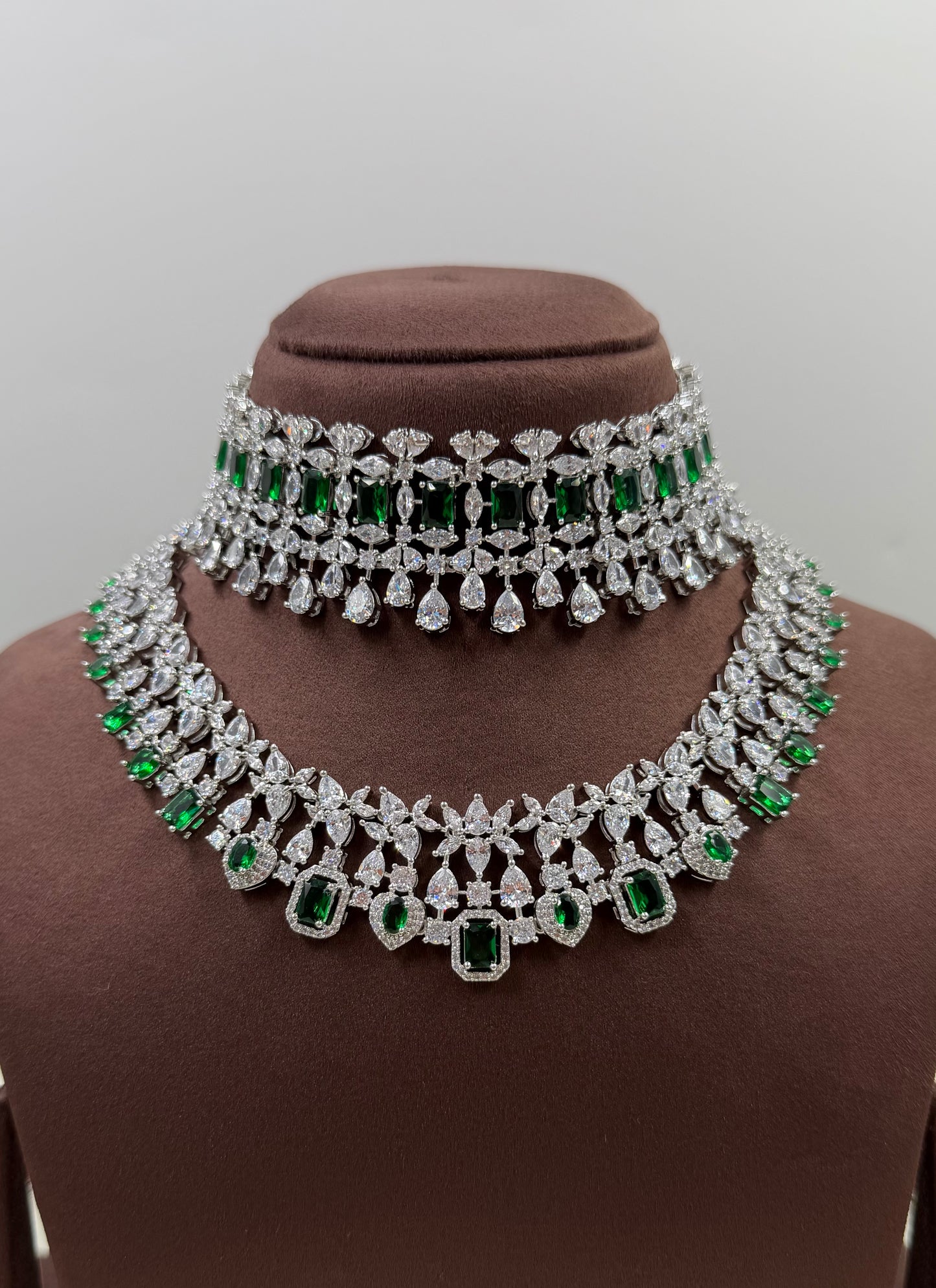 Priya American Diamond Premium Combo Set