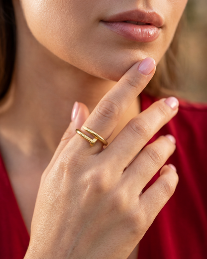 Brynlee Anti-Tarnish Stainless Steel Ring (Adjustable)