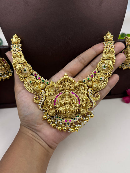 Ishani South Temple Necklace Set