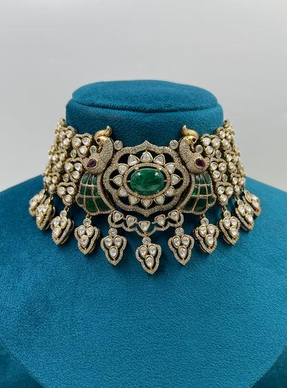 Rubani Jaipuri Kundan Necklace Set