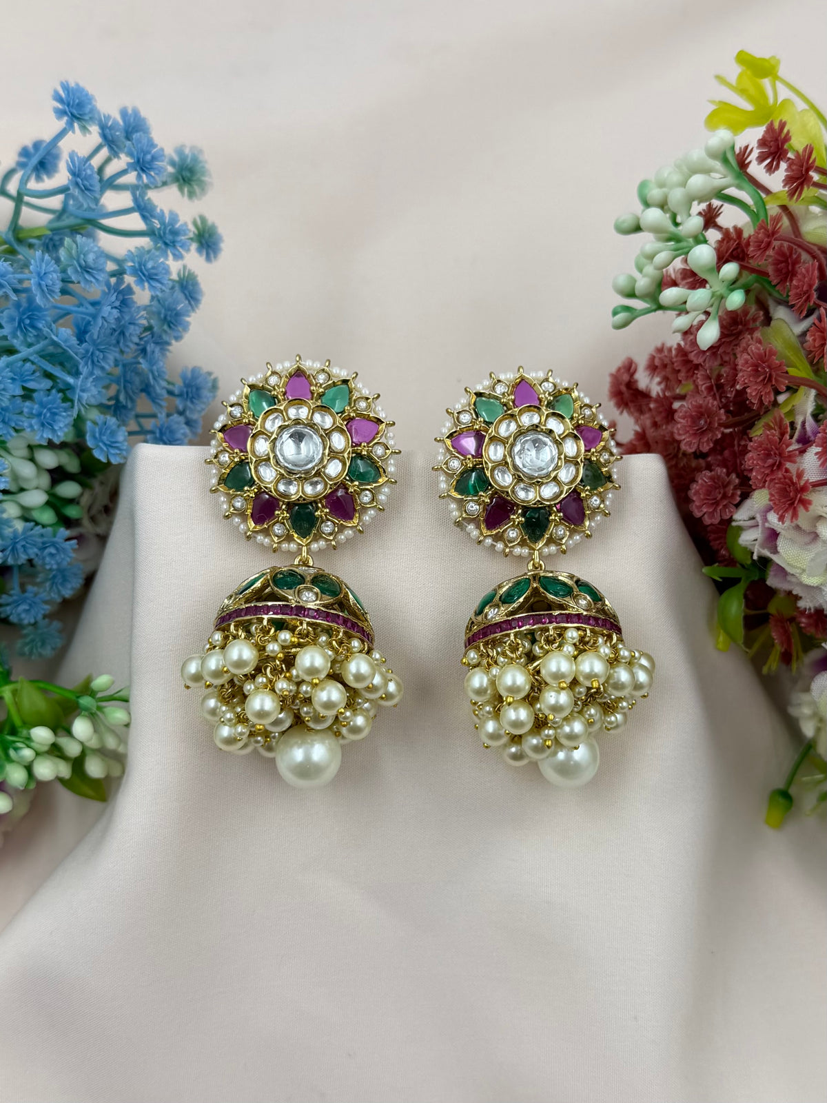 Geeta Premium Motiyara Jhumka