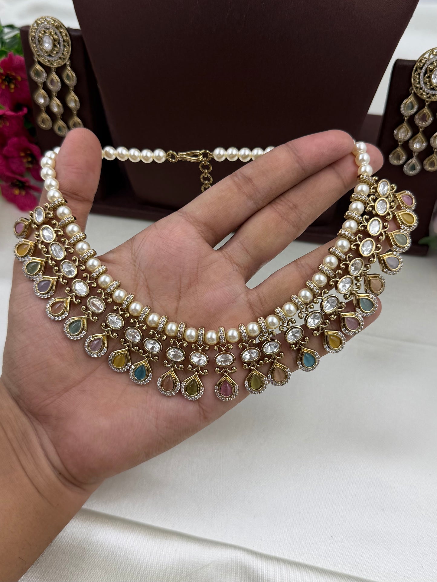 Nidhi Premium Victorian Necklace Set