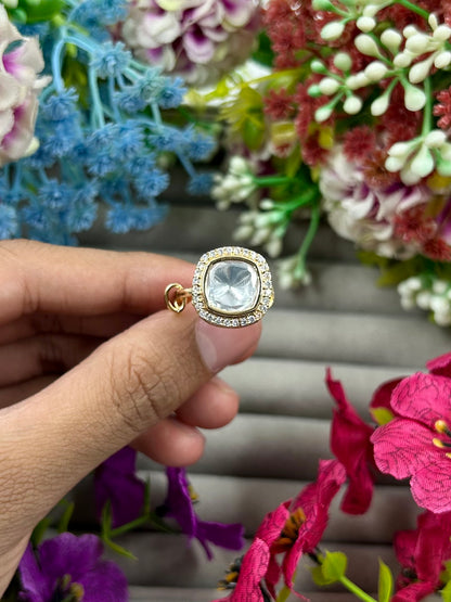 Rishika Moissanite Ring (Adjustable)