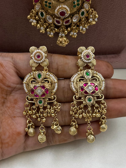 Nitya Heritage Chorski Combo Necklace Set