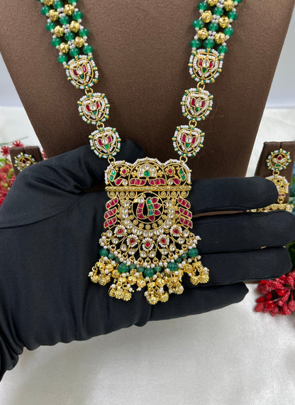 Devyani Pachi Kundan Long Necklace