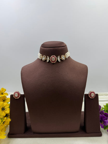 Mukti Moissanite Choker Necklace