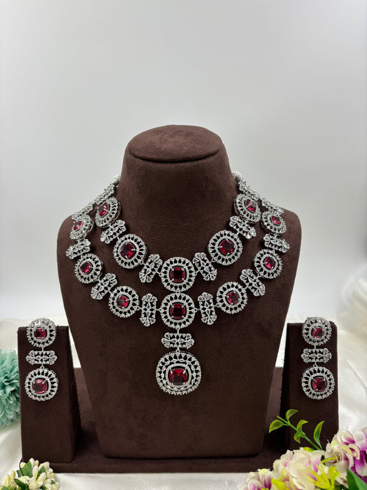 ALIA AMERICAN DIMOND NECKLACE SET