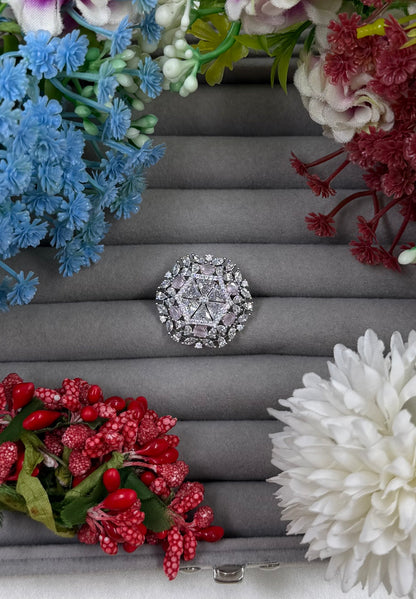 Sabrina American Diamond Ring (Adjustable)