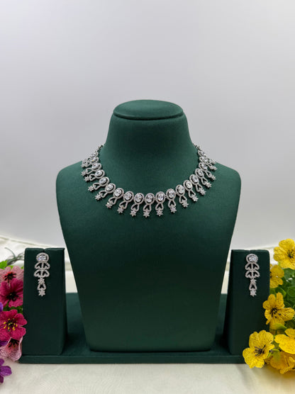 Hazel American Diamond Necklace