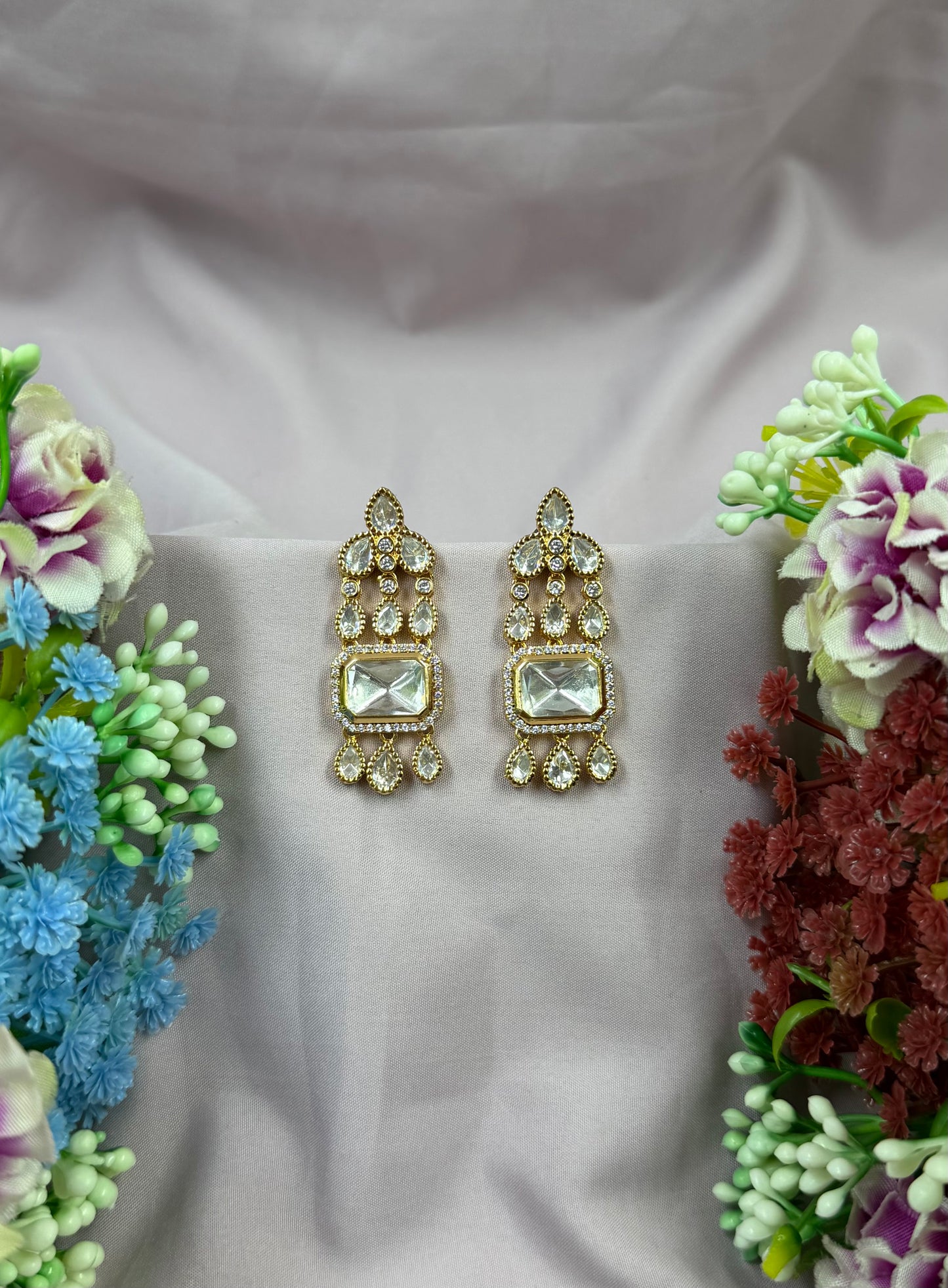 Radha Moissanite Earring