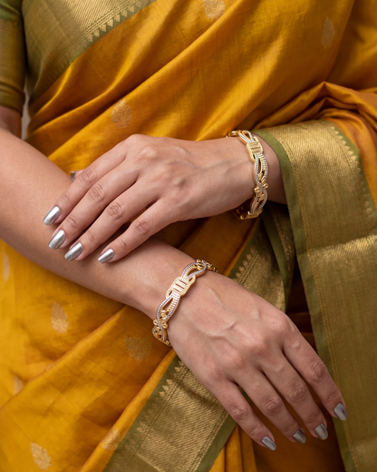 Vinya Premium Two-tone Bangles