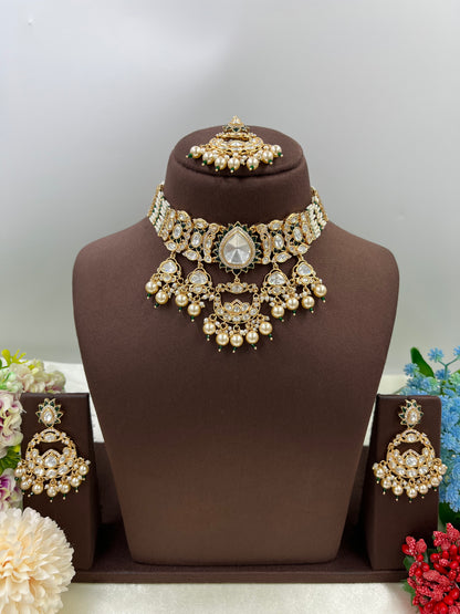 Zarina Moissanite Kundan Choker