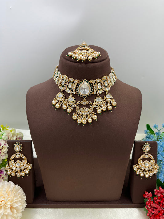 Zarina Moissanite Kundan Choker