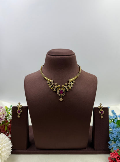 Arpita Traditional Victorian Hasli Necklace