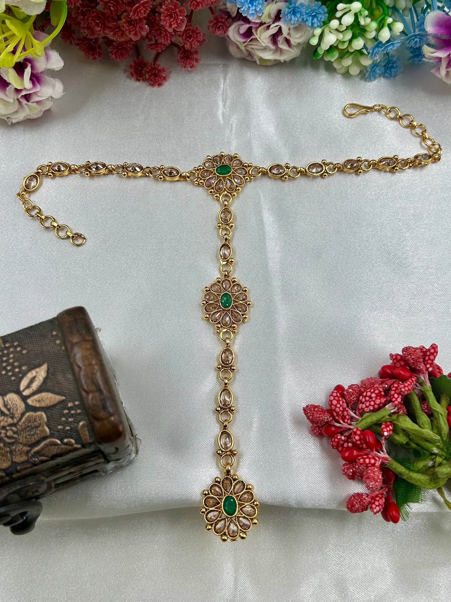 Harshada Traditional Gold Hath Panja (One Pis)